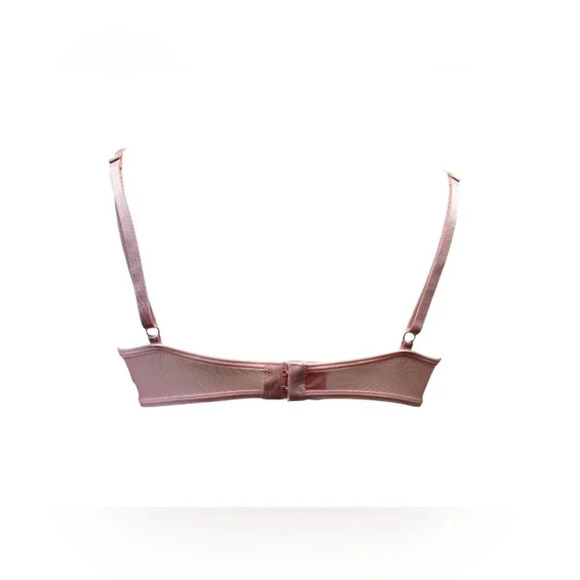 Bed Of Roses Lingerie NWT Mesh Floral Pink 2  Piece Size Large Womens size Large - Picture 7 of 10